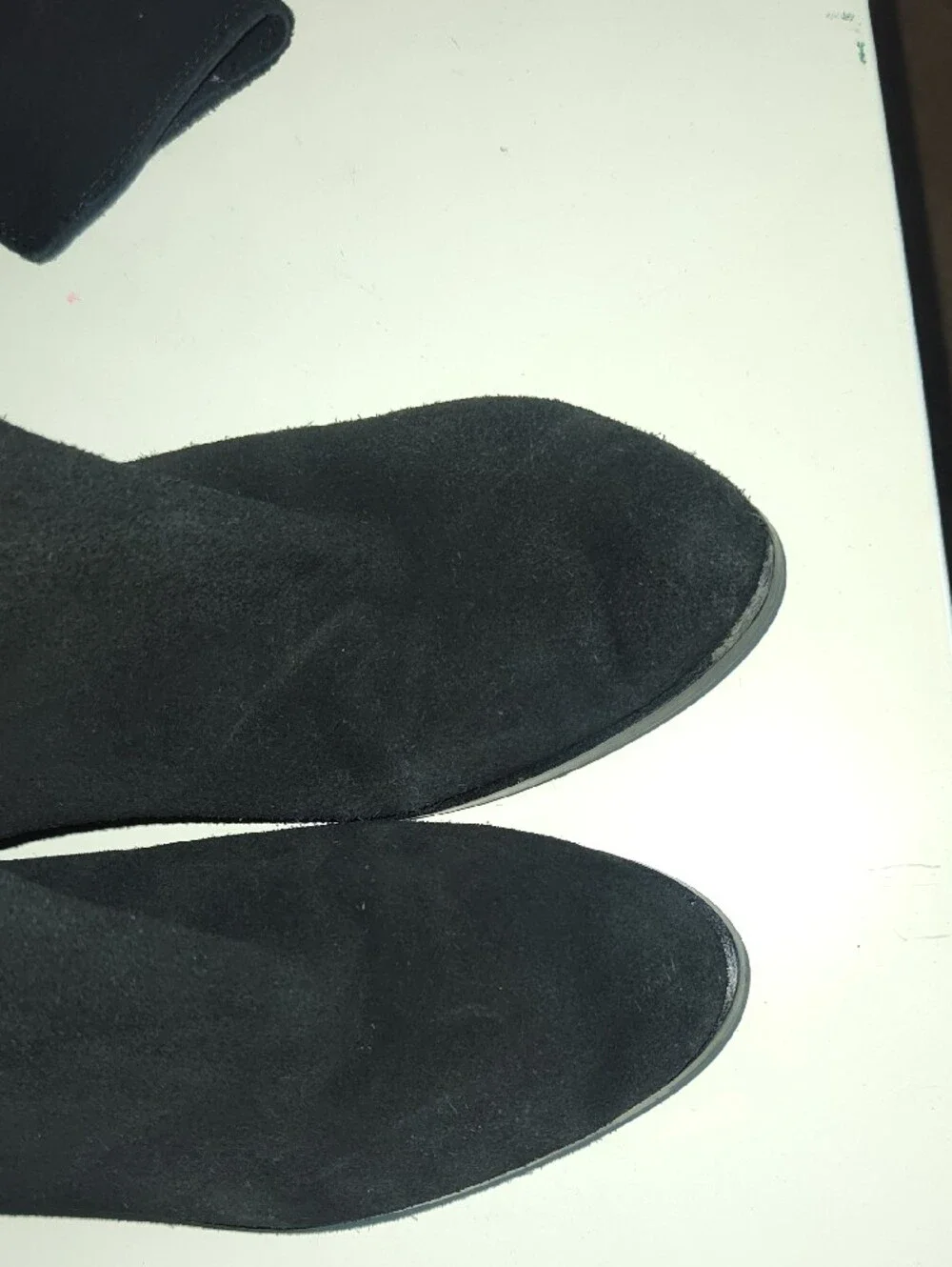 Steve Madden Black Suede Over-the-Knee Boots